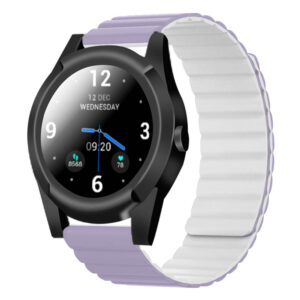 Upgraded Easy On/Off Magnetic Wristband Lilac/White